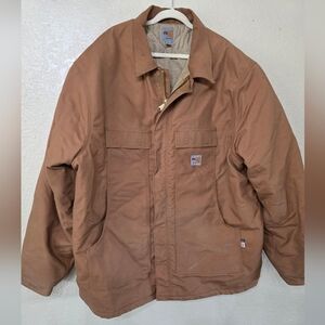 Carhartt Men's Brown Work Jacket - Rugged Duck Canvas Cat 4 2112